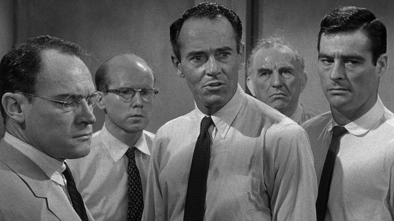 The members of the Jury arguing in 12 Angry Men