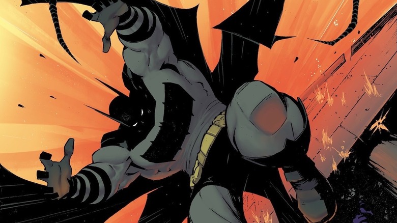 Batman leaping into action in Absolute Batman