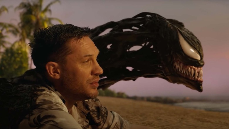 Eddie and Venom in "Venom: Let There Be Carnage"