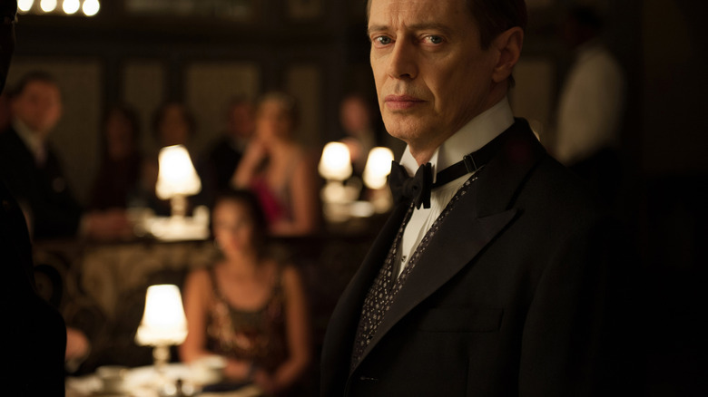 Steve Buscemi smirking Boardwalk Empire