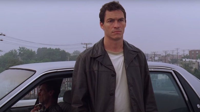 McNulty watching city by car The Wire