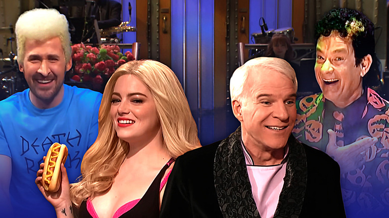 Ryan Gosling, Tom Hanks, Steve Martin, and Emma Stone on SNL