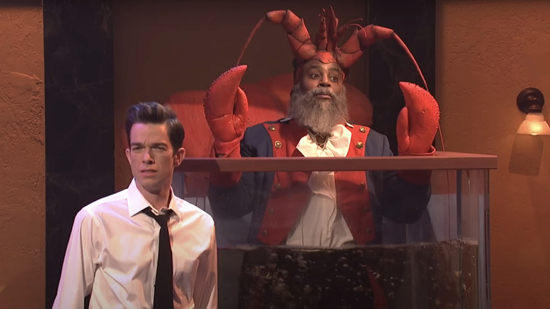 John Mulaney and Kenan Thompson in Diner Lobster on SNL