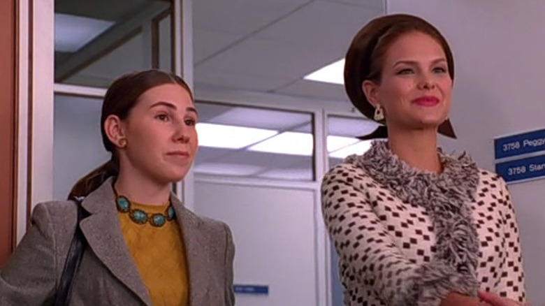 Joyce Ramsay in Peggy's office on Mad Men