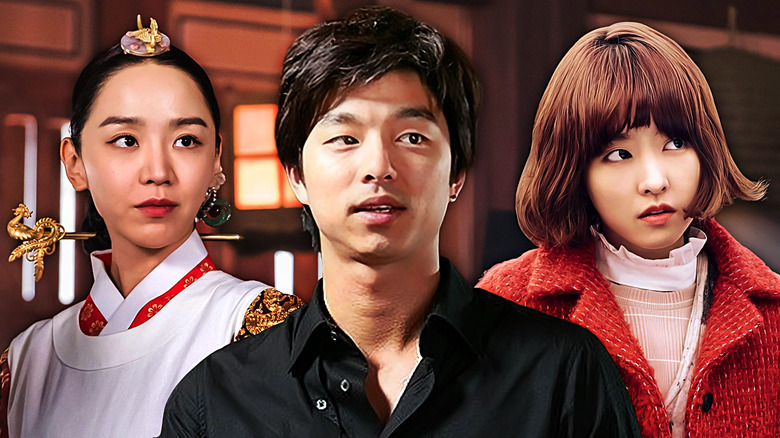 A collage of Kim So-young (Shin Hye-sun) on Mr. Queen, Choi Han-gyeol (Gong Yoo) on Coffee Prince, and Do Bong-soon (Park Bo-young) on Strong Woman Do Bong-soon