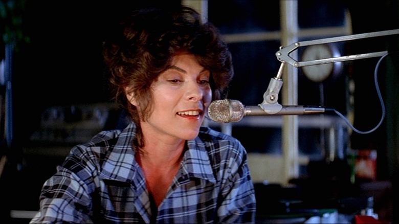 Adrienne Barbeau The Fog talks into microphone