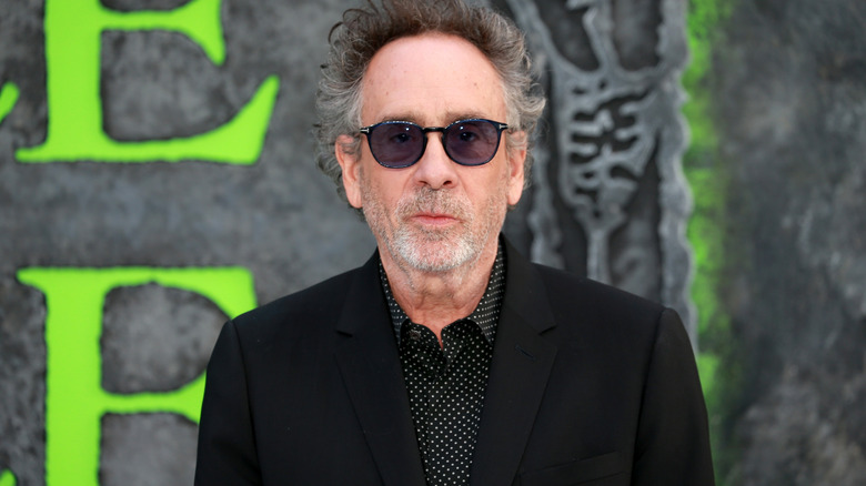 Tim Burton wearing glasses