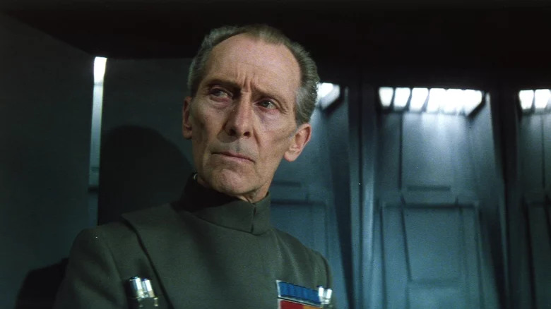 Peter Cushing as Grand Moff Tarkin in Star Wars