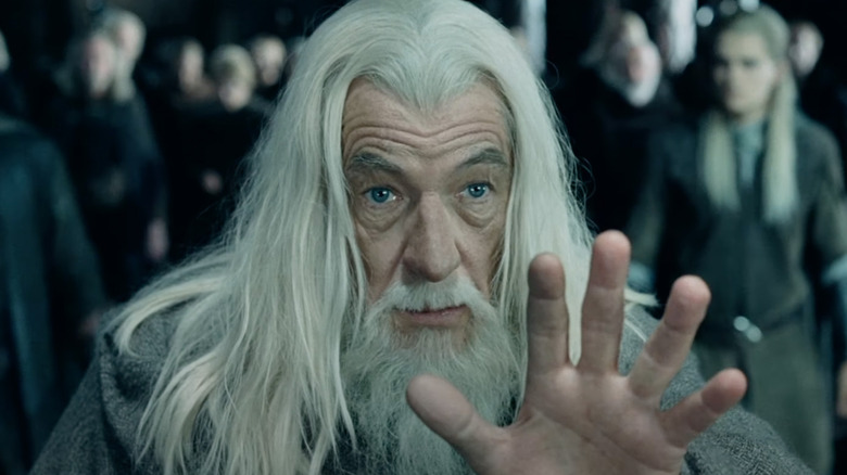 Gandalf casts a spell LOTR