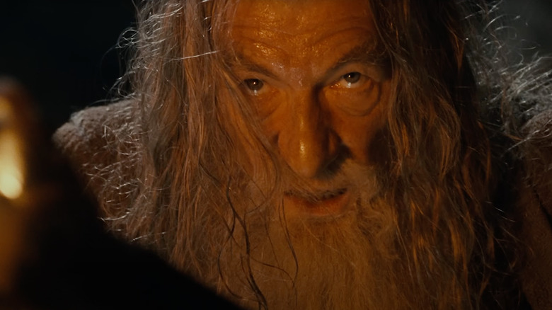 Gandalf looks intense LOTR