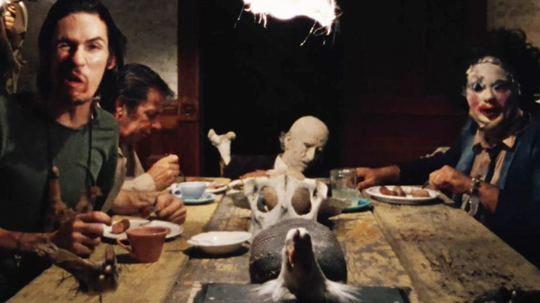 Macabre table setting The Texas Chain Saw Massacre