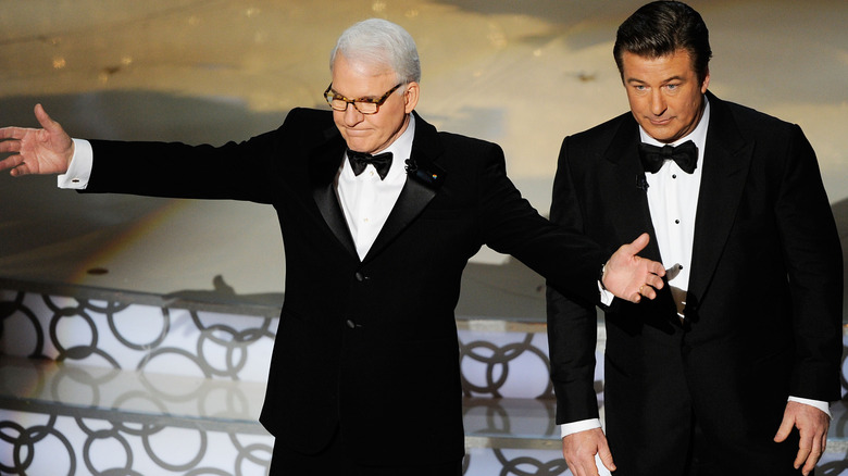 Steve Martin and Alec Baldwin hosting the 2010 Oscars