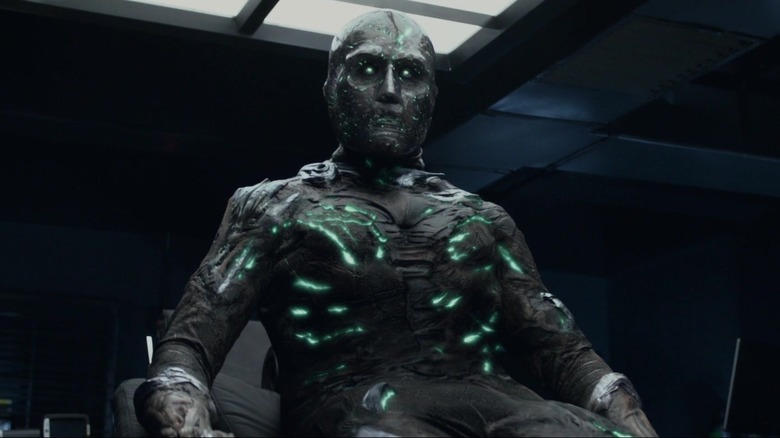 Toby Kebbell as the newly transformed Doom in Fantastic 4.