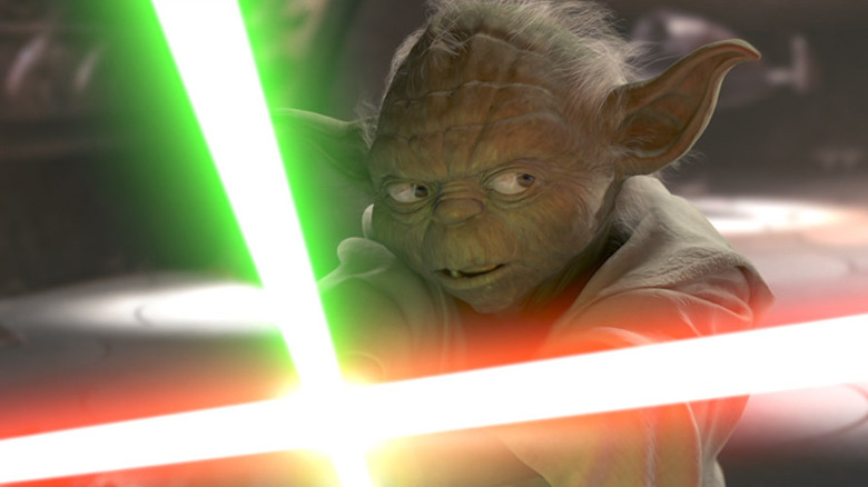 Attack of the Clones Yoda Lightsaber Fight