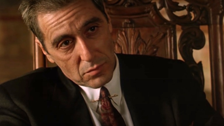 Al Pacino as Michael Corleone old disappointed