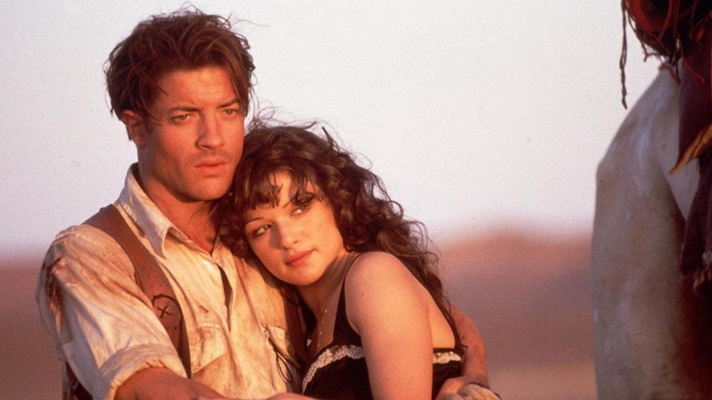 Brendan Fraser and Rachel Weisz