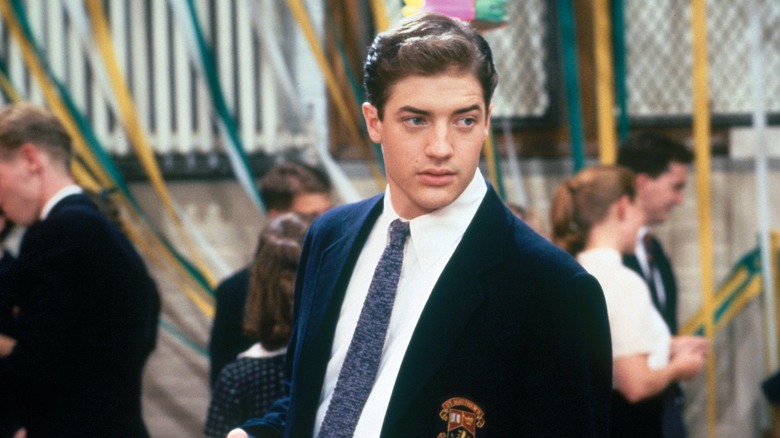 Brendan Fraser in school blazer