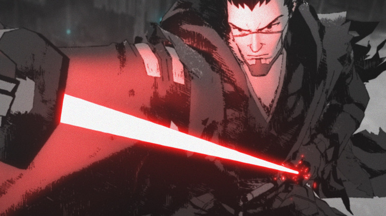 The Ronin Star Wars Visions draws lightsaber