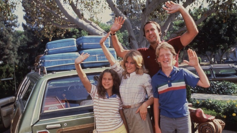 Griswold family waving