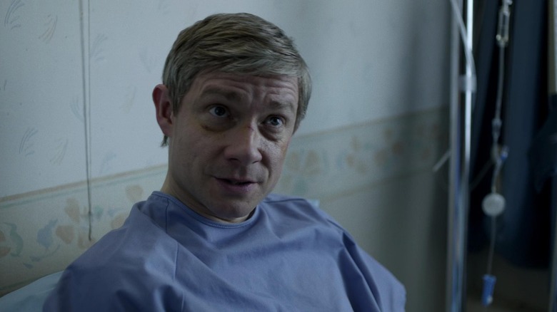 Martin Freeman in hospital