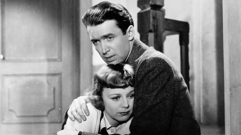 James Stewart clings to Margaret Sullavan