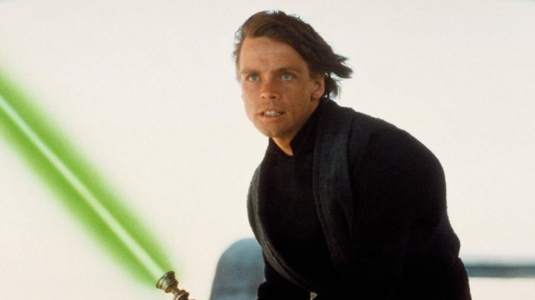 Luke Skywalker green lightsaber Return of the Jedi