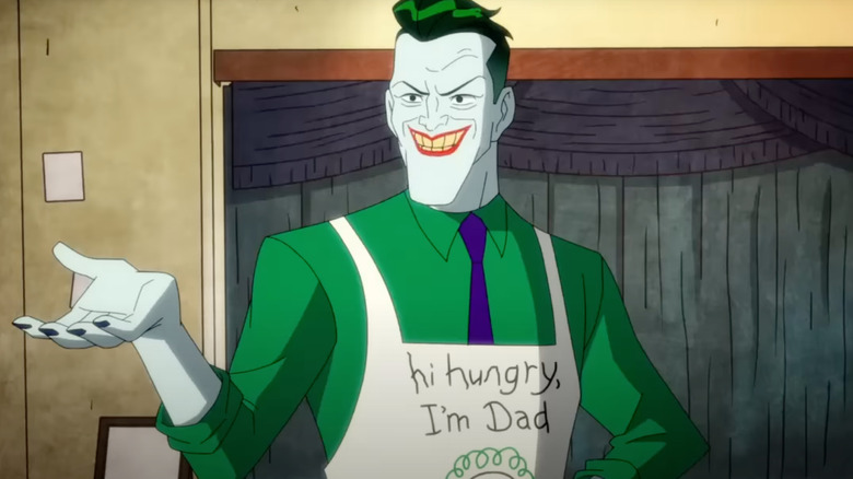 Joker in an apron