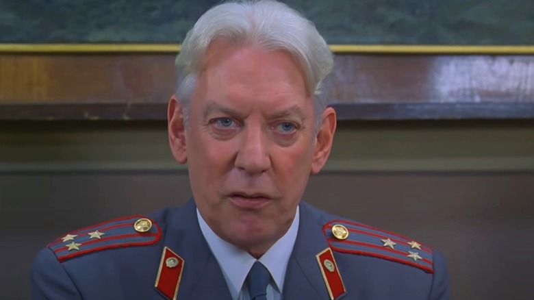 Donald Sutherland as Col. Mikhail Fetisov speaking in Citizen X