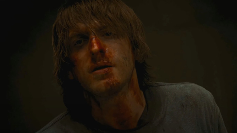 Fran Kranz as Marty contemplates his final destiny in The Cabin in the Woods