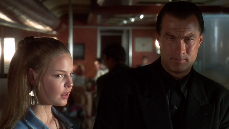 Casey Ryback and daughter Sarah in Under Siege 2: Dark Territroy