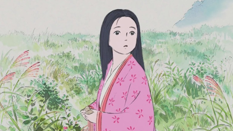 Kaguya in a field