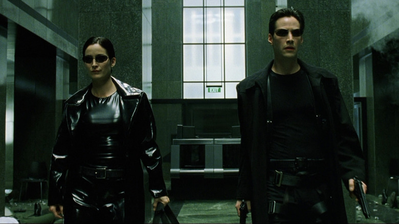 Carrie-Anne Moss, Keanu Reeves, "The Matrix"