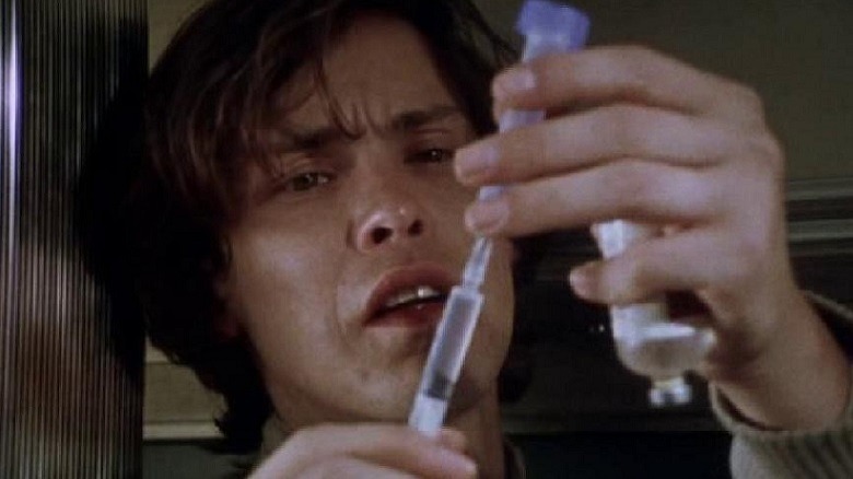 Martin prepares a syringe