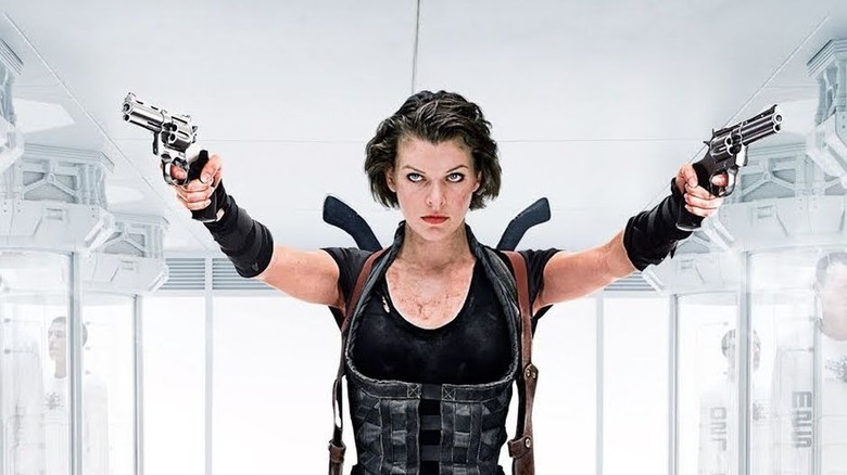 Milla Jovovitch in "Resident Evil"