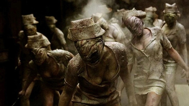 A horde of evil creatures in "Silent Hill"