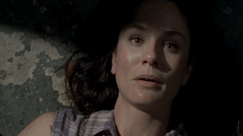 Lori staring wall