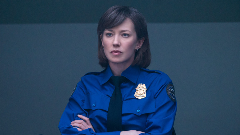 Carrie Coon as Gloria Burgle in "Fargo"