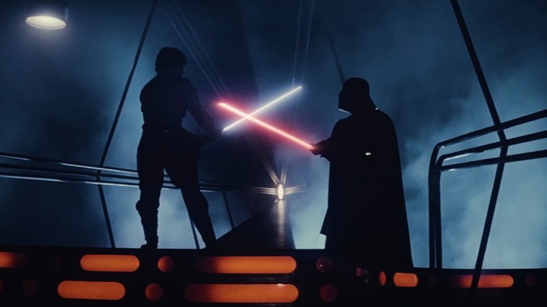 Luke Darth Vader lightsaber