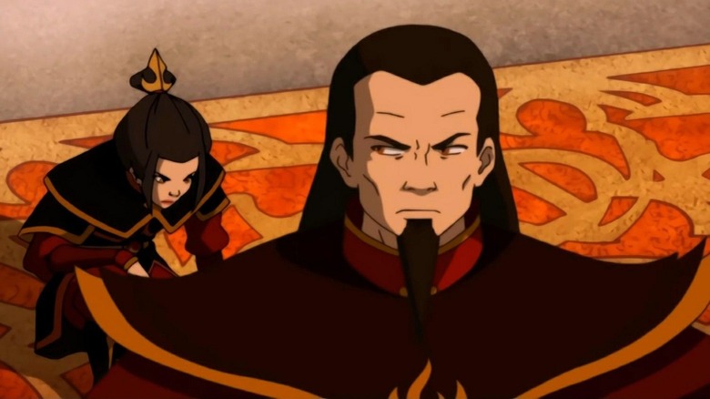 Fire Lord Ozai with Princess Azula