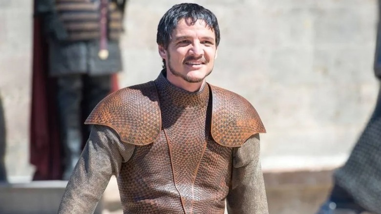 Pedro Pascal smiling outside Game of Thrones