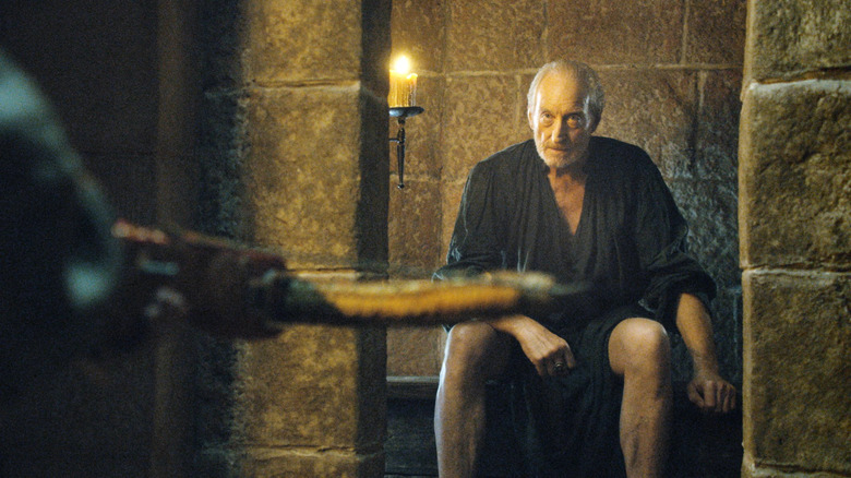 Charles Dance sitting on toilet Game of Thrones