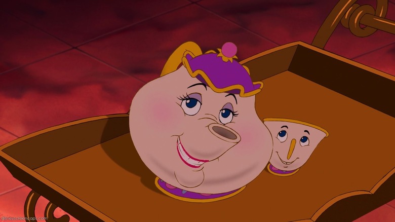 Mrs. Potts smiles Beauty and the Beast