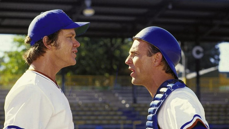 Kevin Costner plays baseball in Bull Durham