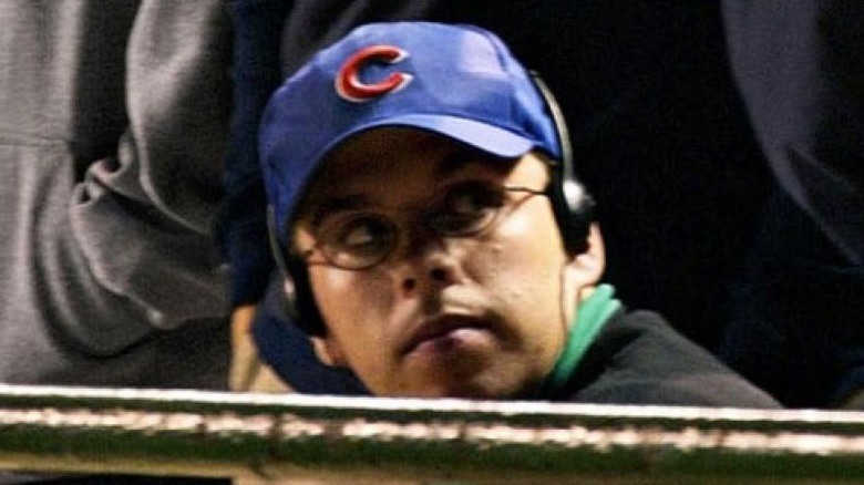 Steve Bartman attends a Cubs game