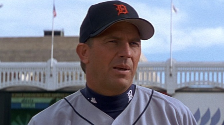 Kevin Costner in Detroit Tigers uniform in For the Love of the Game