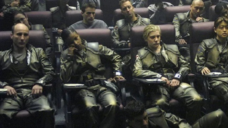 Battlestar Galactica's pilots looking bored