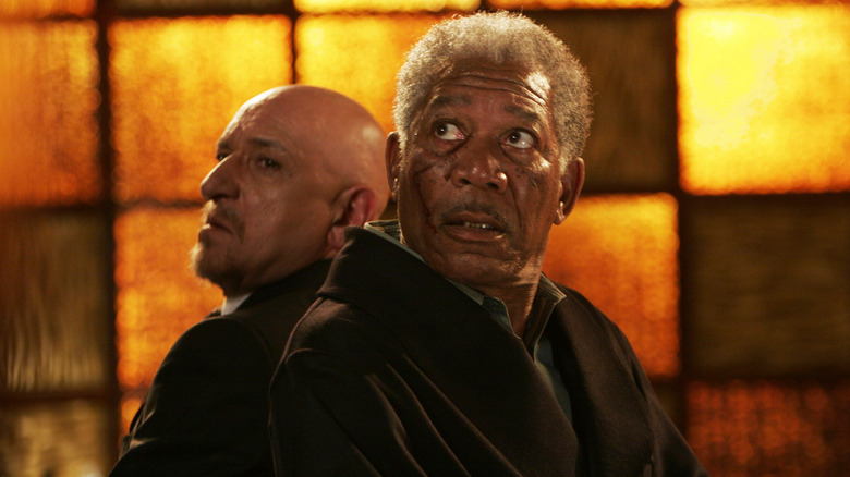 Ben Kingsley and Morgan Freeman tied up Lucky Number Slevin