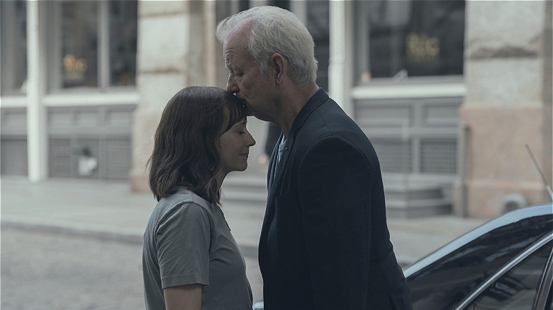 Bill Murray kisses Rashida Jones