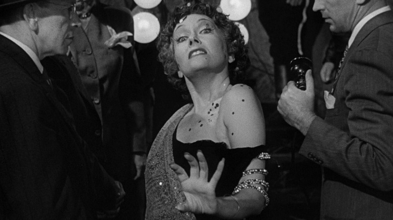 Norma Desmond glaring