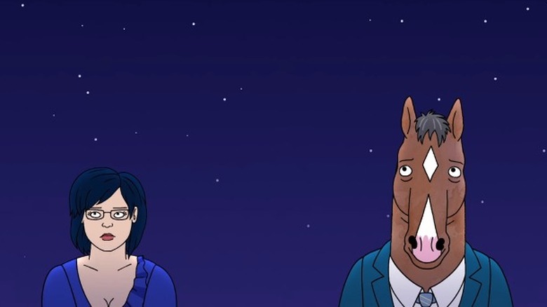 Diane and BoJack Horseman stargazing